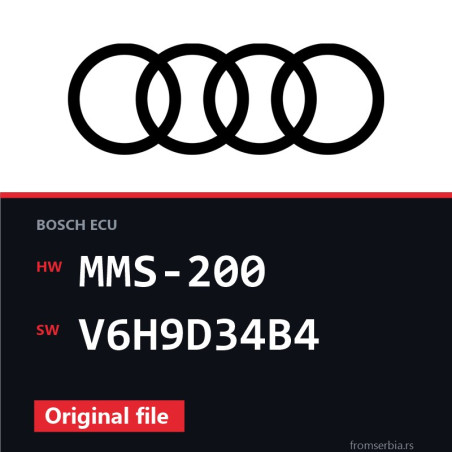 Audi A6 MMS-200 V6H9D34B4 original ECU file