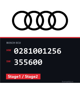 Audi A6 0281001256 355600 Stage1 / Stage2 tuning file