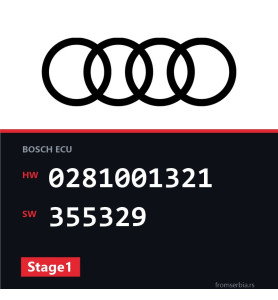 Audi A6 0281001321 355329 Stage1 tuning file
