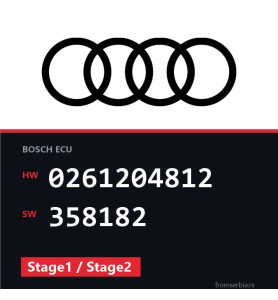 Audi A6 0261204812 358182 Stage1 / Stage2 tuning file