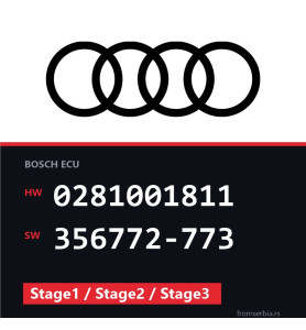 Audi A6 0281001811 356772-773 Stage1 / Stage2 / Stage3 tuning file