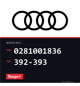 Audi A6 0281001836 392-393 Stage1 tuning file