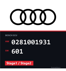 Audi A6 0281001931 601 Stage1 / Stage2 tuning file