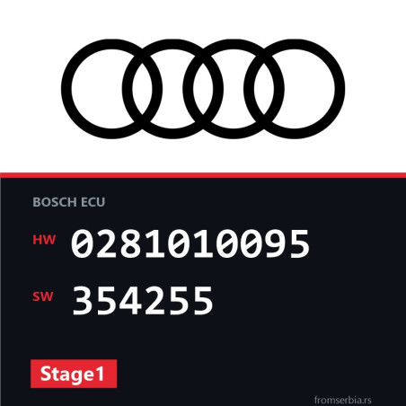 Audi A6 0281010095 354255 Stage1 tuning file