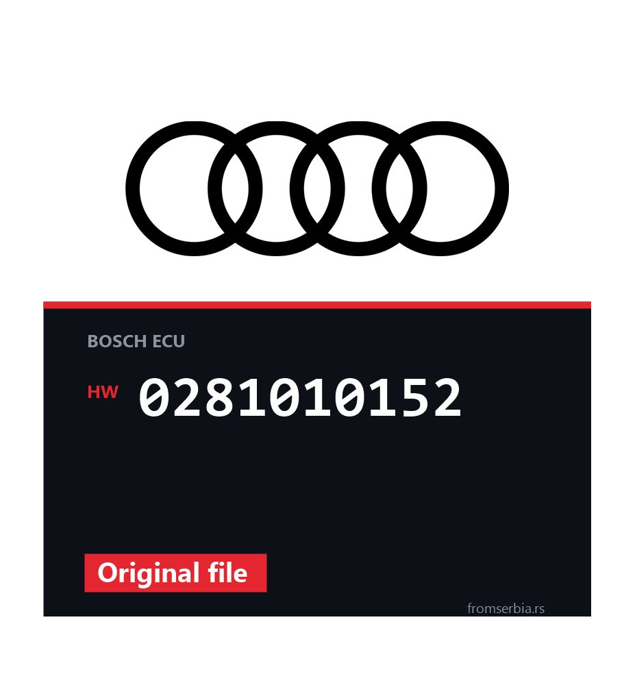 Audi A6 0281010152 original ECU file