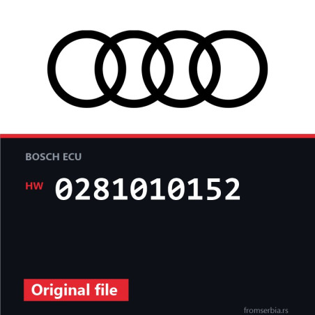 Audi A6 0281010152 original ECU file