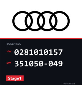 Audi A6 0281010157 351050-049 Stage1 tuning file