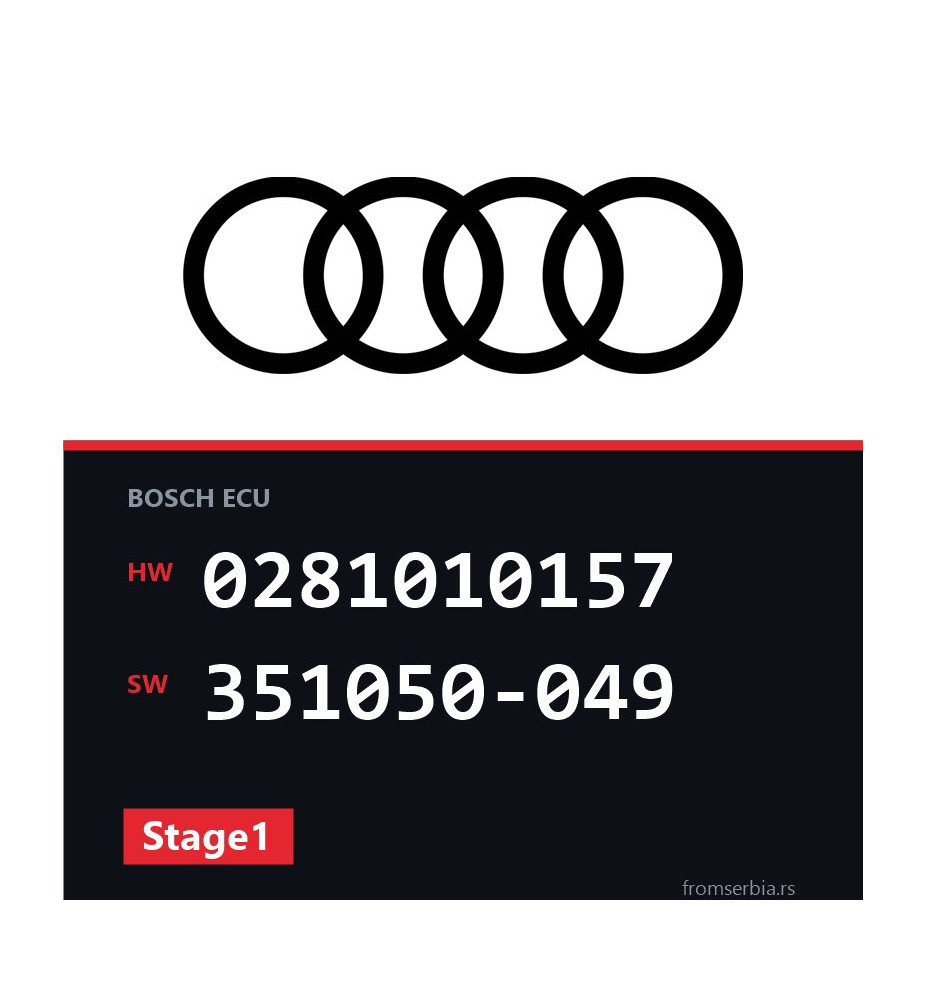 Audi A6 0281010157 351050-049 Stage1 tuning file