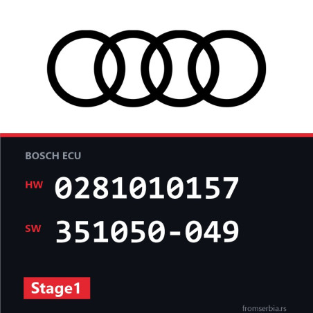 Audi A6 0281010157 351050-049 Stage1 tuning file