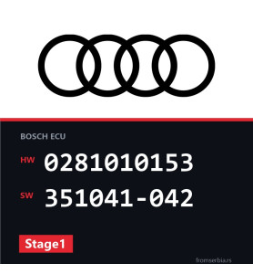 Audi A6 0281010153 351041-042 Stage1 tuning file