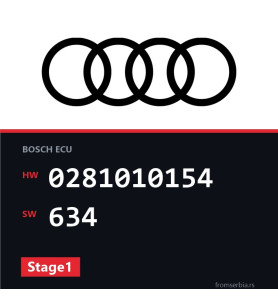 Audi A6 0281010154 634 Stage1 tuning file