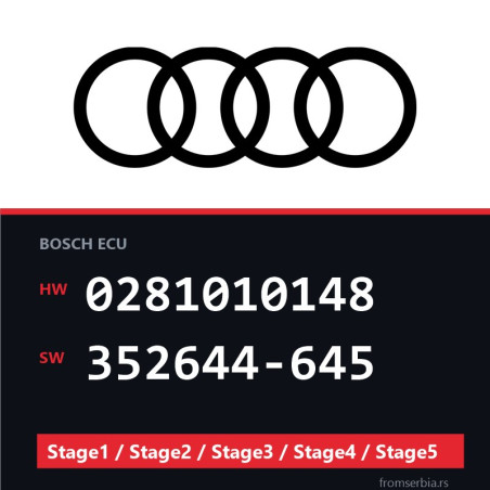 Audi 0281010148 352644-645 Stage1 / Stage2 / Stage3 / Stage4 / Stage5