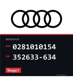 Audi A6 0281010154 352633-634 Stage1 tuning file