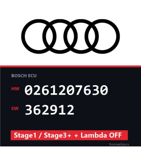 Audi A6 0261207630 362912 Stage1 / Stage3+ + Lambda OFF tuning file