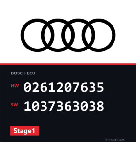 Audi A6 0261207635 1037363038 Stage1 tuning file
