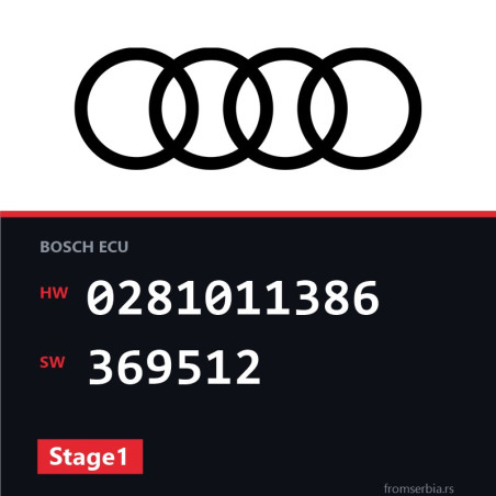 Audi A6 0281011386 369512 Stage1 tuning file