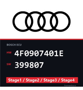 Audi 4F0907401E 399807 Stage1 / Stage2 / Stage3 / Stage4 file