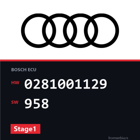 Audi A6 0281001129 958 Stage1 tuning file