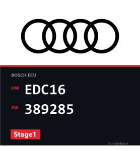 Audi A6 EDC16 389285 Stage1 tuning file