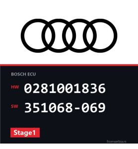 Audi A6 0281001836 351068-069 Stage1 tuning file