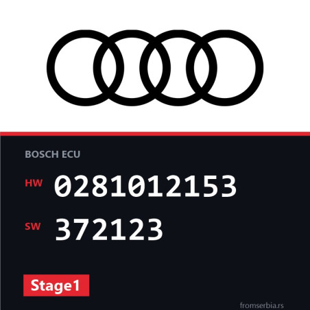 Audi A6 0281012153 372123 Stage1 tuning file