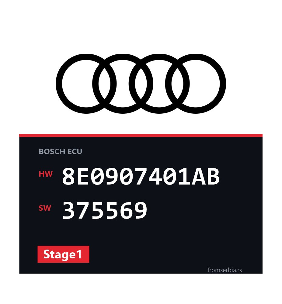 Audi A6 8E0907401AB 375569 Stage1 tuning file