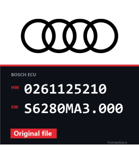 Audi A6 0261125210 S6280MA3.000 original ECU file