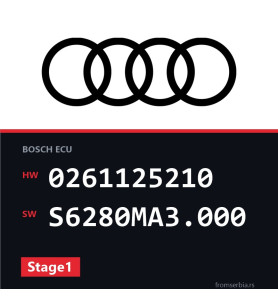 Audi A6 0261125210 S6280MA3.000 Stage1 tuning file