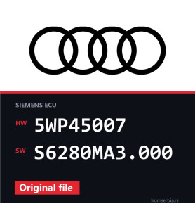 Audi A6 5WP45007 S6280MA3.000 original ECU file