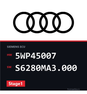 Audi A6 5WP45007 S6280MA3.000 Stage1 tuning file