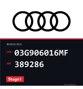 Audi A6 03G906016MF 389286 Stage1 tuning file