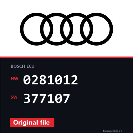 Audi A6 0281012 377107 original ECU file