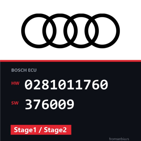 Audi A6 0281011760 376009 Stage1 / Stage2 tuning file
