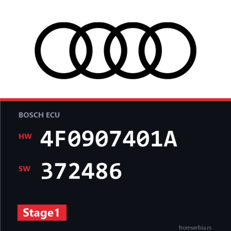 Audi A6 4F0907401A 372486 Stage1 tuning file