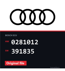 Audi A6 0281012 391835 original ECU file