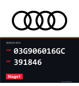 Audi A6 03G906016GC 391846 Stage1 tuning file