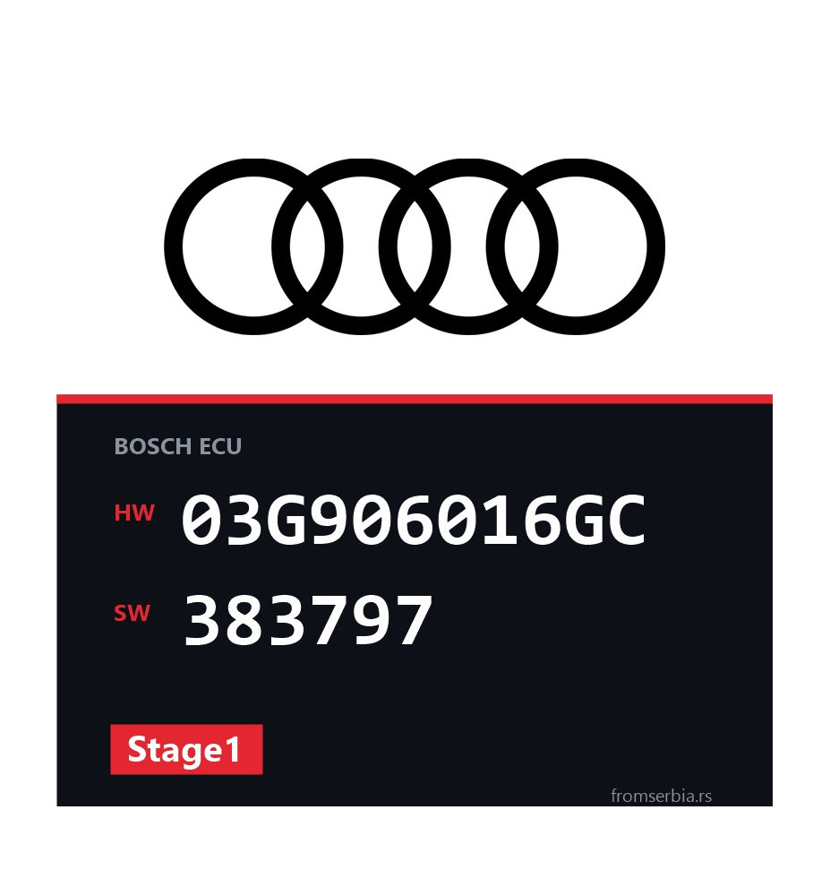 Audi A6 03G906016GC 383797 Stage1 tuning file
