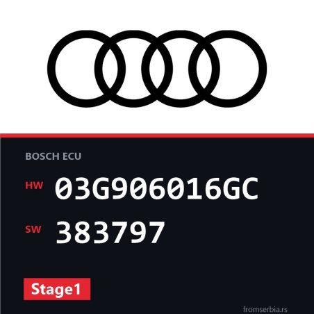 Audi A6 03G906016GC 383797 Stage1 tuning file