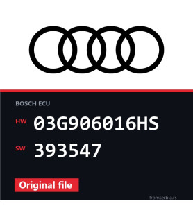 Audi A6 03G906016HS 393547 original ECU file
