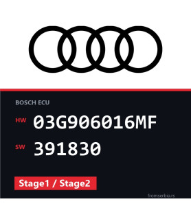 Audi A6 03G906016MF 391830 Stage1 / Stage2 tuning file