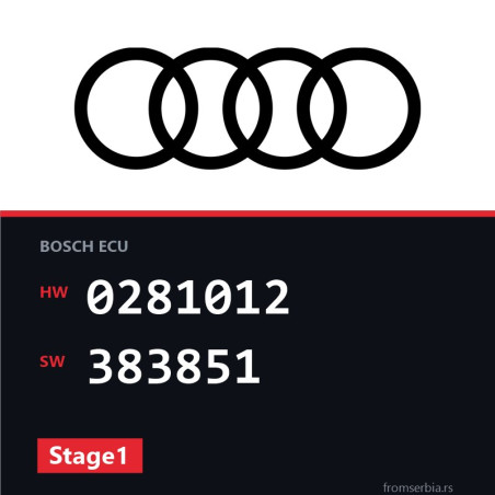 Audi A6 0281012 383851 Stage1 tuning file