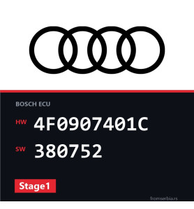 Audi A6 4F0907401C 380752 Stage1 tuning file