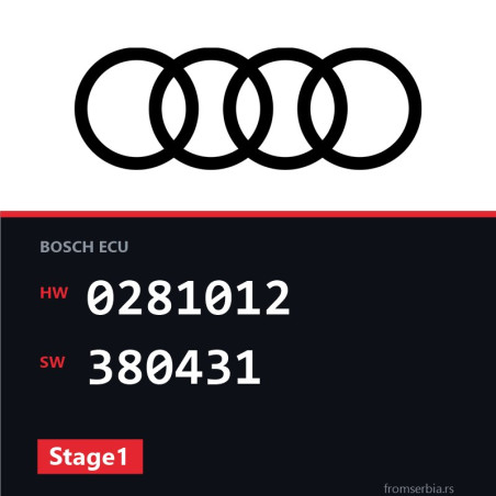 Audi A6 0281012 380431 Stage1 tuning file