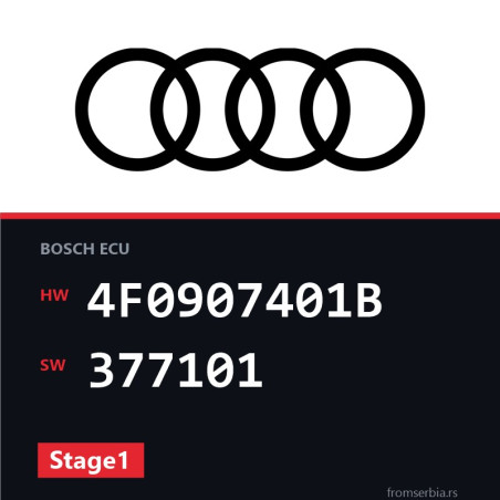 Audi A6 4F0907401B 377101 Stage1 tuning file