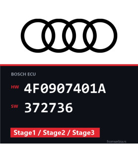 Audi A6 4F0907401A 372736 Stage1 / Stage2 / Stage3 tuning file