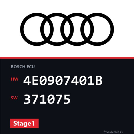 Audi A6 4E0907401B 371075 Stage1 tuning file