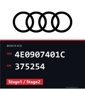 Audi A6 4E0907401C 375254 Stage1 / Stage2 tuning file
