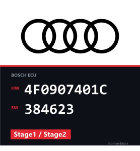 Audi A6 4F0907401C 384623 Stage1 / Stage2 tuning file