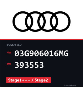 Audi A6 03G906016MG 393553 Stage1+++ / Stage2 tuning file