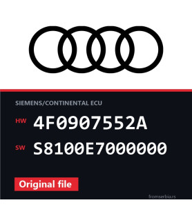 Audi A6 4F0907552A S8100E7000000 original ECU file